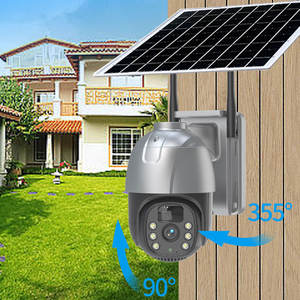 3 ميجابكسل تعمل بالطاقة الشمسية لاسلكية واي فاي مراقبة المنزل 2K الأمن في الهواء الطلق لوحة بطاقة سيم 4G كاميرا تعمل بالبطارية الدوائر التلفزيونية المغلقة - Product Image 2