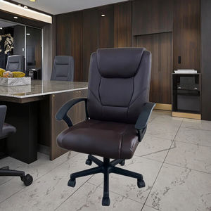 Muebles de comedor Diseño de lujo Silla de PU Altura ajustable Móvil Durable Sala de reuniones Silla de oficina de conferencia giratoria de cuero - Product Image 2