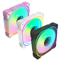 Ordinateur refroidissement par eau pc 120mm ARGB boîtier gpu refroidisseur ventilateur RGB M18 120mm ventilateur de refroidissement par eau pour châssis de jeu Micro Atx châssis Cooli