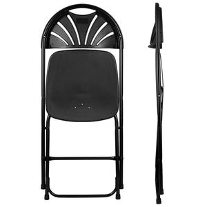 الجملة حديقة فندق المنزل الحدث في الهواء الطلق البلاستيك بولي مروحة عالية الظهر صوفي الزفاف - Product Image 2