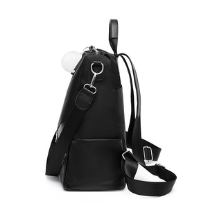 Daily Laptop Cute Design 2025 Spring Leather Soft <strong>Stripe</strong> Contrast Triple Colors Backpack <strong>School</strong> <strong>Bag</strong> for Girl - Product Image 4