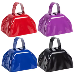 Campane di mucca da 3 pollici in metallo campana di mucca campane rumore <span class=keywords><strong>Makers</strong></span> con la maniglia di promozione di fornitura - Product Image 3