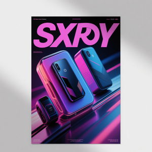 Diseño de póster personalizado | Diseño de póster de agencia que produce ilustraciones de póster abstractas a través de modos de mezcla y capas - Product Image 1