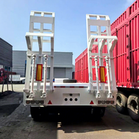 Remorque de tracteur fabriquée en Chine, prix bas, nouvelle remorque de camion à bas prix pour Dubaï, remorque à plateau surbaissé avec extension latérale
