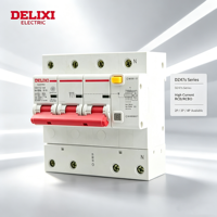 DELIXI RCBO 2P 100A Tipo D 30mA Interruptor Diferencial 230V Protección Contra Fugas a Tierra Certificado CE para el Hogar