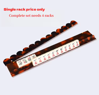 Support de rangement pour Mahjong en acrylique de luxe, pliable et portable, motif écaille de tortue, livraison en 3 à 7 jours depuis les États-Unis