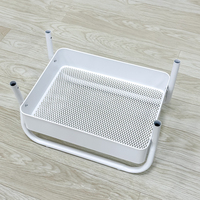 Chariot utilitaire à 3 niveaux avec serrure en métal pour la cuisine, la salle de bain, le salon pour le stockage des produits alimentaires et d'épices