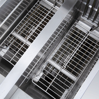Freidora Comercial Eléctrica Vertical con Tanque Único de Acero Inoxidable para Hoteles, Freír Pollo y Papas Fritas