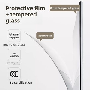 Cabine <span class=keywords><strong>de</strong></span> <span class=keywords><strong>douche</strong></span> à double porte coulissante ultra-étroite, cloison <span class=keywords><strong>de</strong></span> séparation double porte coulissante, séparation sec-humide, <span class=keywords><strong>douche</strong></span> à montage au <span class=keywords><strong>plafond</strong></span> pour salle <span class=keywords><strong>de</strong></span> bain - Product Image 4