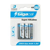 Batería de Juguete 1.5V AAA Tamaño LR03 AM4 1200mAh Pilas Alcalinas Superiores de Celda Seca para Control Remoto, Juguetes y Relojes