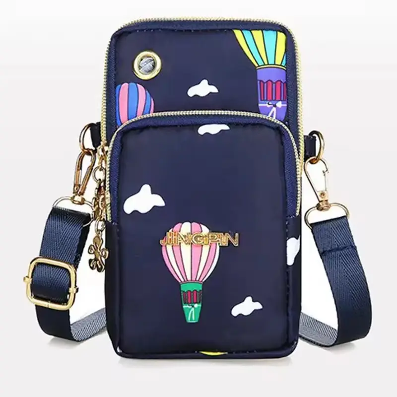 उच्च गुणवत्ता वाले थोक महिलाओं के छोटे नायलॉन क्रॉसबॉडी बैग वाटरप्रूफ मोबाइल फोन बैग जिम पाउच फैशन शोल्डर बैग