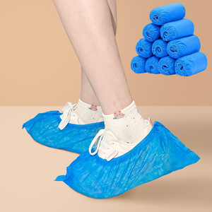 Disposable Shoe Covers Non Woven Fabric Thickened Anti Slip Dustproof Breathable For Indoor Household Use Adult Size - Product Image 1