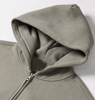 Sweat à capuche zippé personnalisé en molleton 350G, design personnalisé, vêtements de sport de haute qualité, sweat à capuche zippé unisexe surdimensionné
