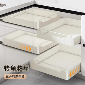 Étagère de rangement coulissante pour cuisine, organiseur d'épices à tiroir profond, grande capacité, avec couvercles, pour armoire de cuisine - Product Image 3