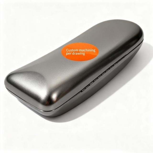 Custom Metal Eyeglass Case - Stainless Steel/Brass/Aluminum, Brushed/Polished Finish, Premium Eyewear Storage, No MOQ