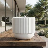 Pot de plante oriental de conception nouvelle avec trou de drainage, pots à fleurs simples, vase à fleurs en céramique