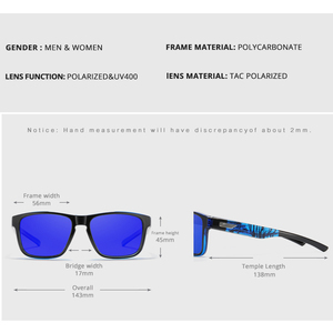 アウトドアレジャーサングラスクラシックトレンドユニセックスメガネファッションメンズドライビング偏光サングラスブラックPCプラスチックCE - Product Image 4