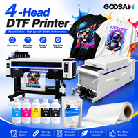 Goosam - Máquina de Impresión de Camisetas de Formato Grande con Transferencia de Calor, 4 Cabezales I3200, Impresora DTF de 24 Pulgadas con Rollo Completo