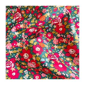 Изготовленная на заказ Цифровая печатная ткань 100% хлопок лондонская Liberty Tana газон высокого качества с цветочным принтом хлопчатобумажная ткань для платья