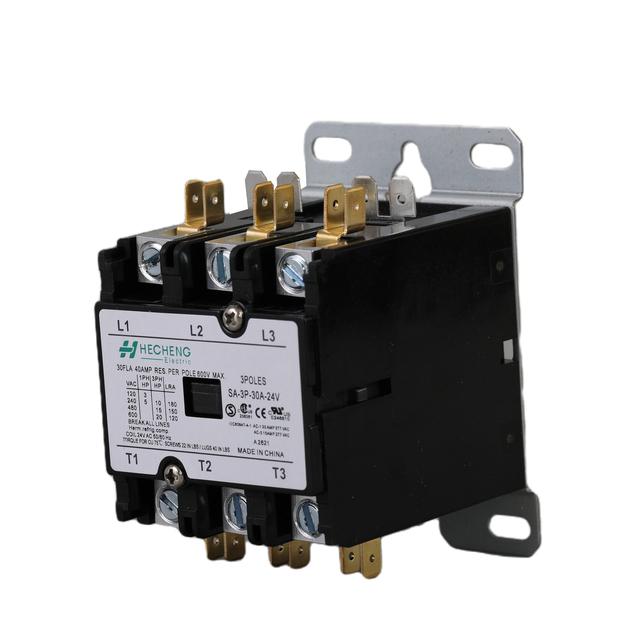 SA-3P UL Certified Definite Purpose Contactor 3 Poles 30A 24V Coil HVAC Contactor