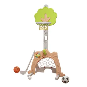 Игрушка в виде леса для помещений, регулируемая детская баскетбольная площадка