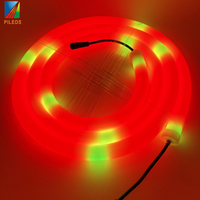 WS2815 WS2811 Strip Neon LED, cahaya Neon IC beralamat 360 derajat dapat disesuaikan 120 LED/m nilai IP65 12V/24V