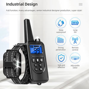 Collar de Adiestramiento para Perros Electrónico con Pantalla LCD de 800 m, Recargable, Impermeable, Control Remoto para Detener Ladridos, Vibración, Sonido y Descarga - Product Image 5