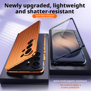 Étui <span class=keywords><strong>de</strong></span> téléphone en verre trempé haute définition pour Samsung S26 Ultra, protection 360°, panneau arrière en métal, anti-chute - Product Image 6