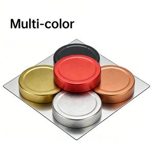 ขวดแก้วใสปากกว้างทรงกลมขนาด 2 ออนซ์ 4 ออนซ์ 8 ออนซ์ 16 ออนซ์ 50 มล. 100 มล. พร้อมฝาอลูมิเนียมสำหรับเก็บเครื่องเทศ อาหาร น้ำผึ้ง หรือของดอง - Product Image 4