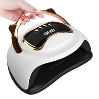 Lampe UV LED Professionnelle pour Ongles 120W, Séchoir à Gel Rapide avec 4 Minuteries pour Manucure DIY