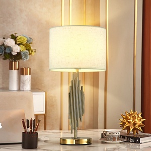 Modern Luxury Metal Desk Lamp European Style Wholesale for Home or Hotel Use Decorative Feature - Product Image 5