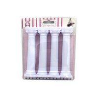4 Pcs/Set White Grecian Pillars Holiday Wedding Cake Stand Fondant Support Mold Cake Decoration Tools for Valentine's Day Wedding