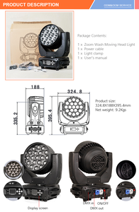 Chuyên Nghiệp Thiết Bị DJ 19 Bộ 15W <span class=keywords><strong>Rgbw</strong></span> <span class=keywords><strong>4</strong></span> \ "<span class=keywords><strong>1</strong></span> Bee Eye Zoom LED Di Chuyển Đèn Di Động Đầu Rửa Bó Cho Câu Lạc Bộ Đám Cưới Sân Khấu - Product Image 6