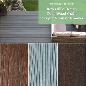 Rắn WPC Composite gỗ decking bảng cho ban công ngoài trời Patio không thấm nước với chải kỹ thuật rắn WPC Ốp decking - Product Image 4