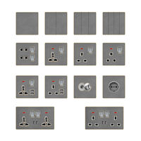 SKD commute la prise de prise électrique, prise murale électrique 220V 12V 5 Pin Luxury House CE Sonoff Smart Switch Smart Switch 3 Gang