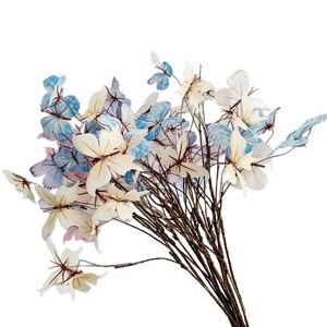 สมุดสีแดงเล็กๆ ออนไลน์ ภาพจำลองการระเบิดสีแดง กิ่งไม้แห้ง ผีเสื้อ บ้าน สวน หน้าต่าง ดอกไม้ 3 มิติ ผีเสื้อในฝัน - Product Image 5