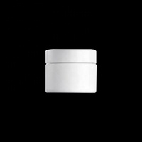 Pot en verre cosmétique blanc opale de 30 ml, 1 oz, vide, pots à pommade blancs décalqués, pot en verre cosmétique blanc opaque de 30 ml pour crème pour le visage
