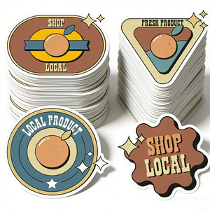 <strong>Cheap</strong> Custom Stickers logo for <strong>Laptop</strong> and Guitar Waterproof Die Cut Stickers for Packaging Bag Custom Vinyl Adhesive Hot Sale - Product Image 5