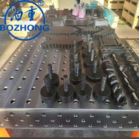 Tugas berat 1000x2000mm besi cor stasiun solder atas dengan 16mm lubang Grid 3D 100% baru untuk sistem penjepit