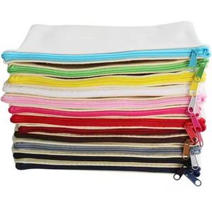 Wholesale <strong>Zipper</strong> Makeup Bag Eco-Friendly Accessory <strong>Pouch</strong> Double Sided Cotton Canvas Cosmetic Bag <strong>With</strong> Custom <strong>Printing</strong> Logo - Product Image 3
