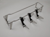 Grille de cuisson multifonctionnelle en acier inoxydable intégrée, panier de barbecue portable, ustensile de cuisson pour jardin, pique-nique et barbecue en extérieur