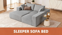 Canapé modulaire en forme de L gris, canapé 3 places avec chaise longue, canapé en tissu amovible avec coussins pour la maison