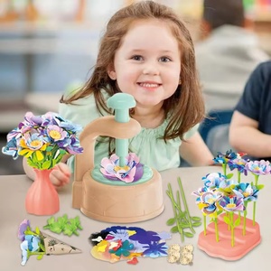 Vải Hoa Bó Hoa Thủ Công Đồ Chơi Trẻ Em Sáng Tạo Tự Làm Hoa Nghệ Thuật & Thủ Công Mỹ Nghệ Làm Bộ Dụng Cụ Xây Dựng Thiết Kế Bó Hoa Dập Nổi Máy Đồ Chơi - Product Image 2