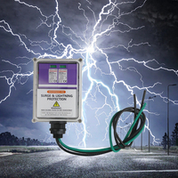 Parafoudre AC Telebahn 120V/240V 150V/300V SPD monophasé/biphasé avec protection contre la foudre 2W+G et courant de décharge maximal de 50kA