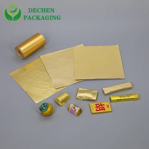 Chocolate Foil Wrapping Custom Aluminum Foil Paper