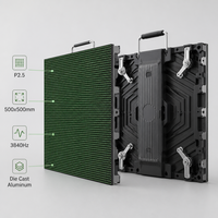 Pantalla LED de Alquiler P2.5 500x500mm de Aluminio Fundido a Presión, 120Hz 4K a Todo Color, CMS/RDM Basado en la Nube para Publicidad en Interiores