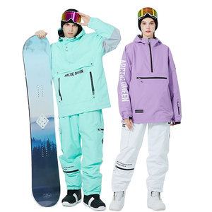 Combinaison de <span class=keywords><strong>Ski</strong></span> pour <span class=keywords><strong>homme</strong></span> et femme, ensemble sweat à capuche, coupe-vent, imperméable, pantalon, costume de Snowboard, combinaison de neige - Product Image 6