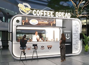Remolque de Comida Retro de 5.5m, Camión de Comida Móvil, Carrito de Café y Helados para Exteriores - Product Image 3