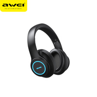Headset Stereo Hi-fi Bass Nirkabel A200BL Terlaris dengan Mikrofon untuk DJ, Penerbangan, Ponsel & Gaming-AAC BT 5.0
