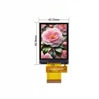 Antarmuka RGB ILI9341 Sensitivitas Tinggi Layar Sentuh TFT LCD 2/2.4/2.8/3/3.5/4/4.3/5/6/7/8/10.1 Inci Resolusi 240x320 350cd/m